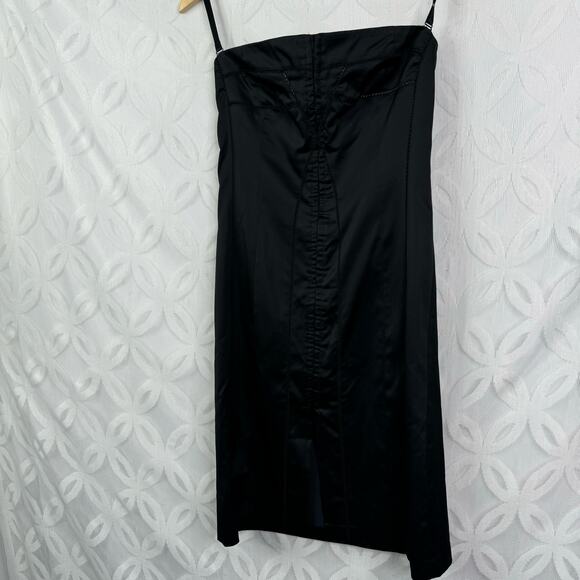 Ted Baker London Black Hook Eye Front Bodycon Strapless Dress Size 2 - Picture 9 of 16